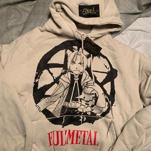 Problem Boy x Skoot apparel full metal alchemist hoodie bone color